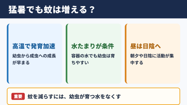 猛暑と蚊の発生増加の結論