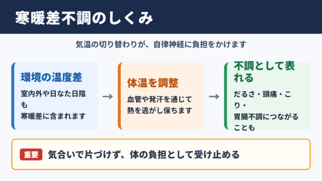 寒暖差による不調の全体像